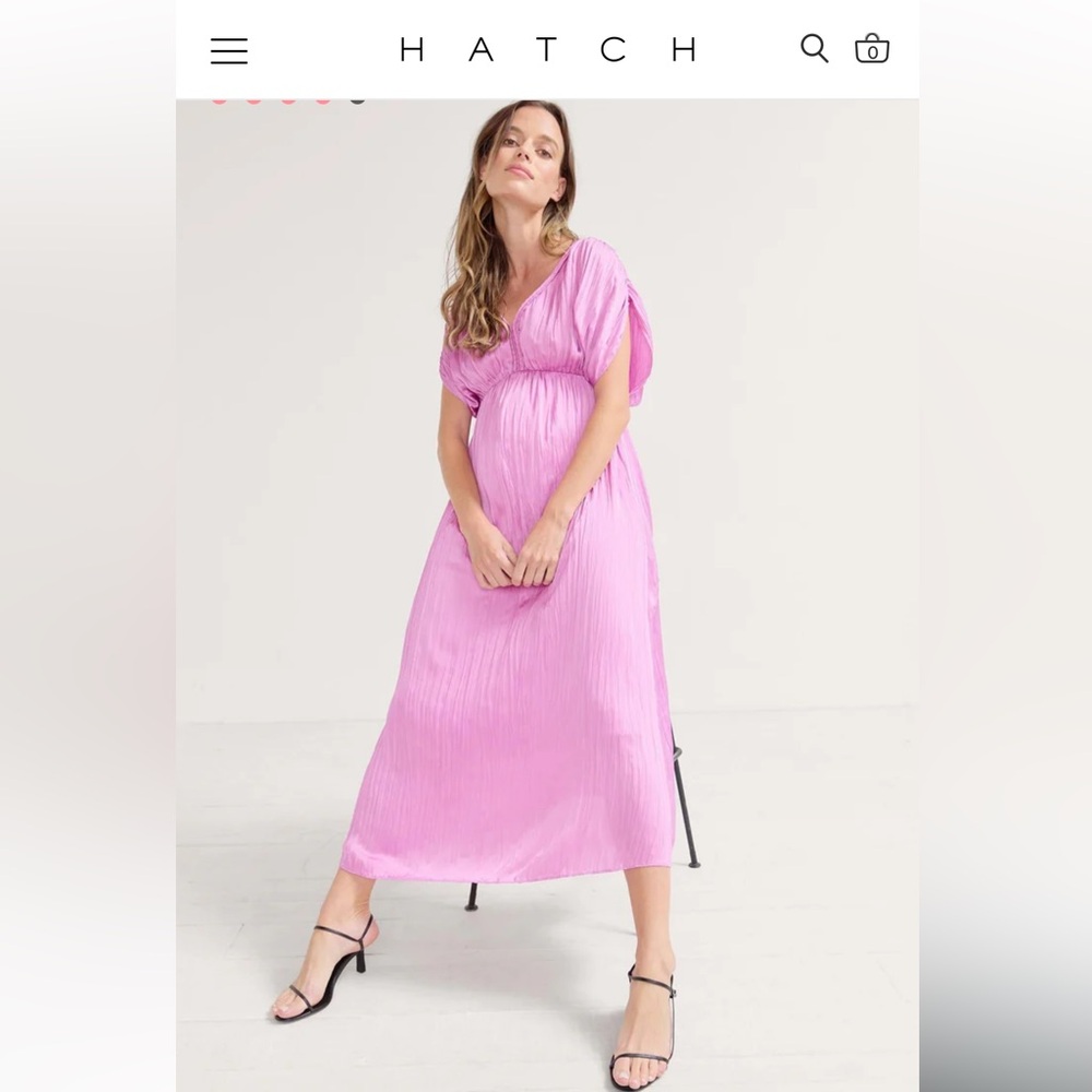 HATCH The Winslet Pleated Maxi Dress